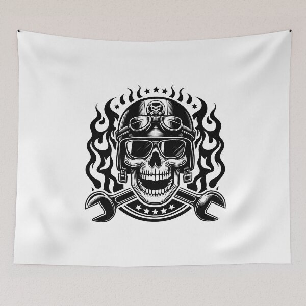 Item preview, Biker Skull designed and sold by Biker Gramps Gear.
