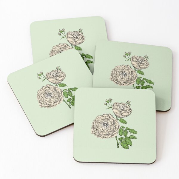 Item preview, Cream Globular Rose Bloom Very Full 40+ Petals In 3+ Rows designed and sold by Rachael Taylor.