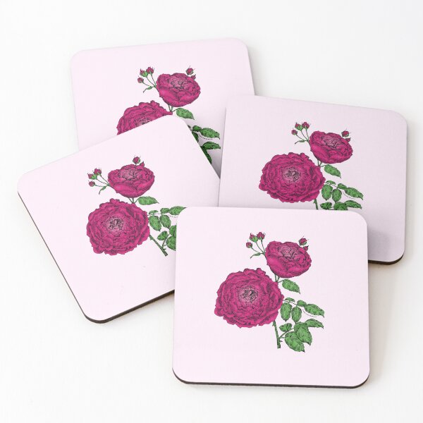 Item preview, Deep Pink Globular Rose Bloom Very Full 40+ Petals In 3+ Rows designed and sold by Rachael Taylor.