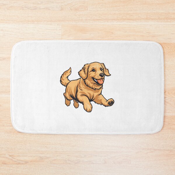 Item preview, Cute Golden Retriever running with tongue out designed and sold by Jirayut Srimuang.
