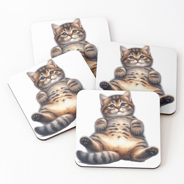 Item preview, A brown tabby showing belly cat animal lover designed and sold by WindInMay.