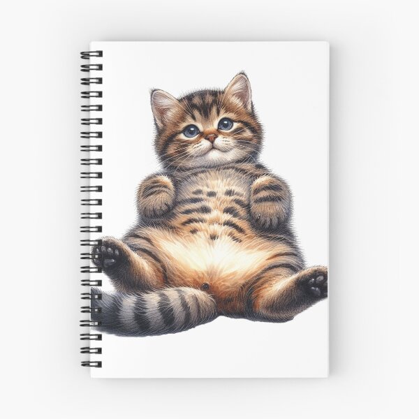 Item preview, A brown tabby showing belly cat animal lover designed and sold by WindInMay.