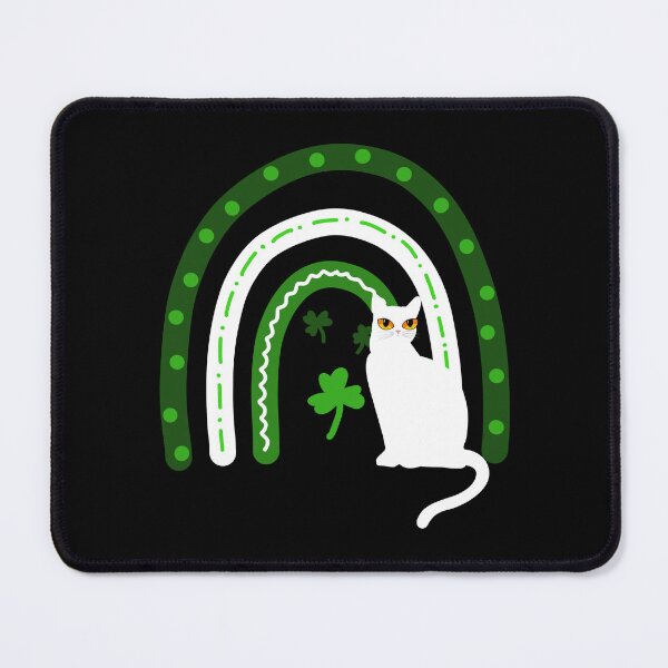 Item preview, Good Luck With Lucky Cat And A Green Rainbow Essential T-shirt designed and sold by MAGness.