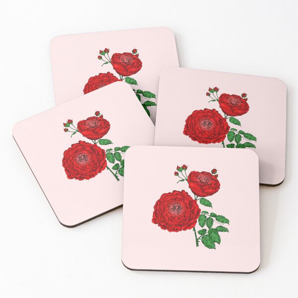 Item preview, Bright Red Globular Rose Bloom Very Full 40+ Petals In 3+ Rows designed and sold by Rachael Taylor.