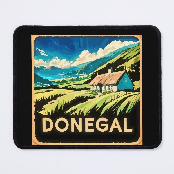 Item preview, Donegal Landscape Watercolour Cottage By The Seaside designed and sold by OliDesigns.