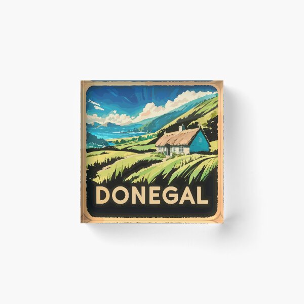 Item preview, Donegal Landscape Watercolour Cottage By The Seaside designed and sold by OliDesigns.