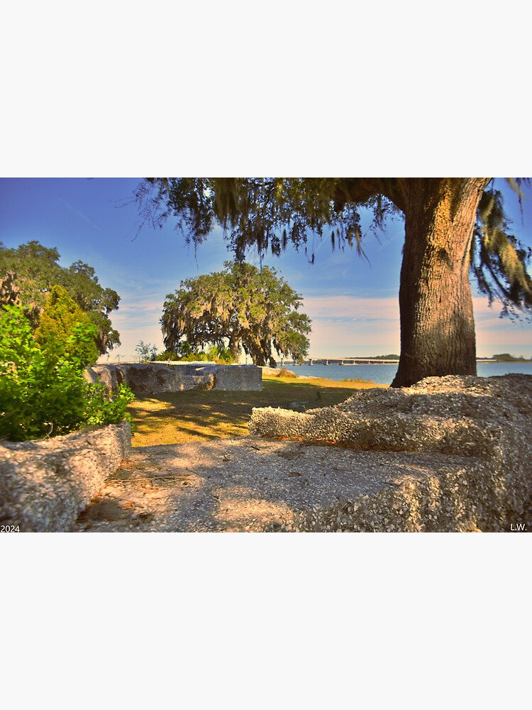 Thumbnail 3 of 3, Sticker, Fort Frederick Port Royal South Carolina designed and sold by LisaWootenPhoto.