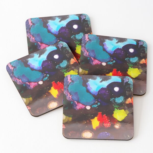 Item preview, Abstract Alcohol Ink Painting on Yupo Paper designed and sold by freshinkarts.