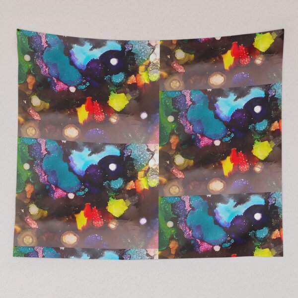 Item preview, Abstract Alcohol Ink Painting on Yupo Paper designed and sold by freshinkarts.