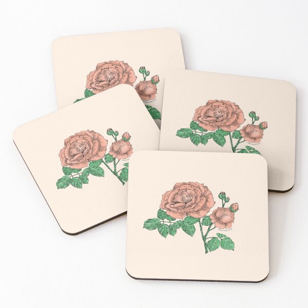 Item preview, Apricot Globular Rose Bloom Full 26-40 Petals In 3+ Rows designed and sold by Rachael Taylor.