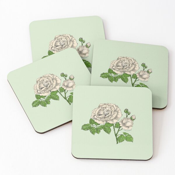 Item preview, Cream Globular Rose Bloom Full 26-40 Petals In 3+ Rows designed and sold by Rachael Taylor.