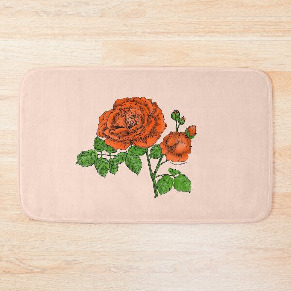 Item preview, Orange Globular Rose Bloom Full 26-40 Petals In 3+ Rows designed and sold by Rachael Taylor.