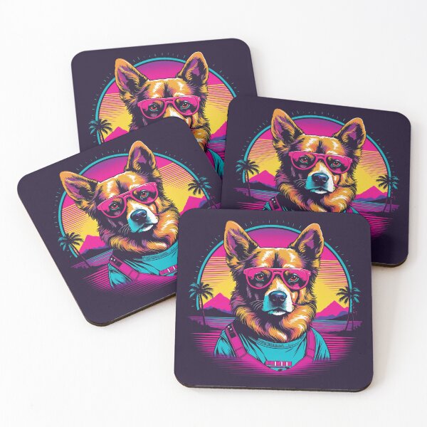 Item preview, Dog with glasses the canine model that shines on any runway, with graceful movements and captivating looks, leaving a lasting impression wherever it goes designed and sold by Pulsant  Paintings.