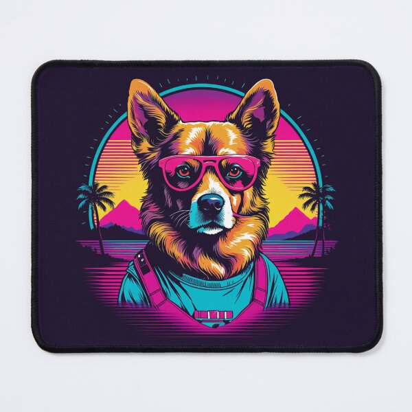Item preview, Dog with glasses the canine model that shines on any runway, with graceful movements and captivating looks, leaving a lasting impression wherever it goes designed and sold by Pulsant Paintings.