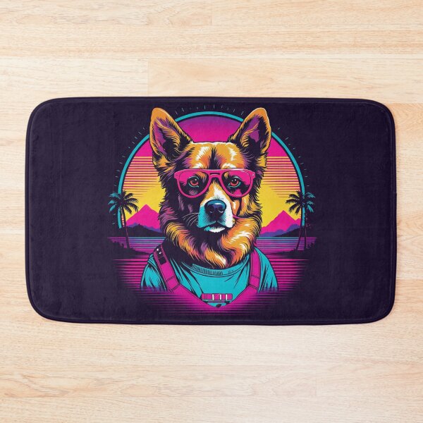 Item preview, Dog with glasses the canine model that shines on any runway, with graceful movements and captivating looks, leaving a lasting impression wherever it goes designed and sold by Pulsant Paintings.