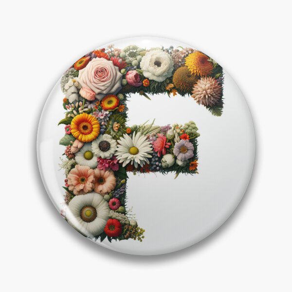 Item preview, Letter “F” containing flowers designed and sold by yeekazar.
