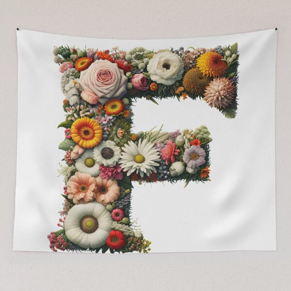 Item preview, Letter “F” containing flowers designed and sold by yeekazar.