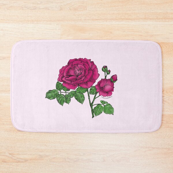 Item preview, Deep Pink Globular Rose Bloom Full 26-40 Petals In 3+ Rows designed and sold by Rachael Taylor.
