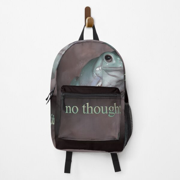 Item preview, No Thoughts Head Empty Frog Retro Word Art Meme designed and sold by Sandratimer.