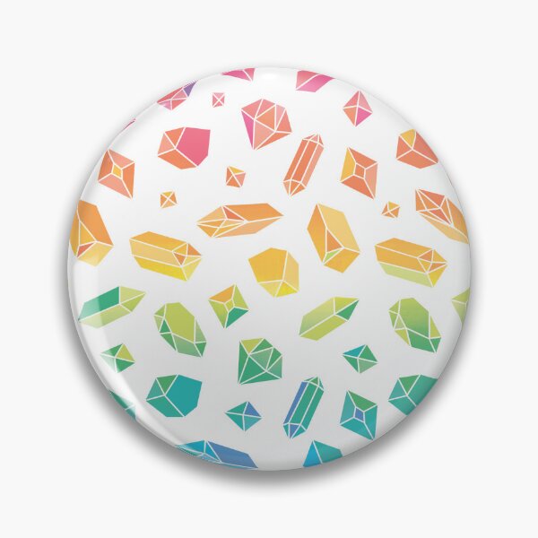 Item preview, Crystal Pattern- Rainbow & White designed and sold by Studio-Ithelda.