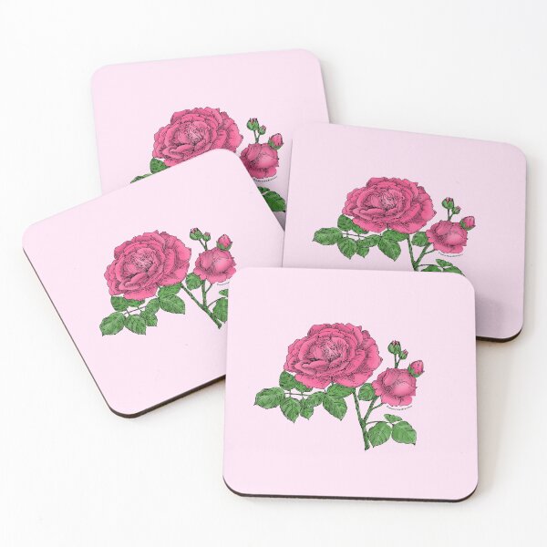Item preview, Mid Pink Globular Rose Bloom Full 26-40 Petals In 3+ Rows designed and sold by Rachael Taylor.