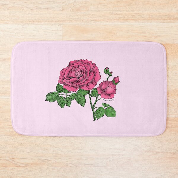 Item preview, Mid Pink Globular Rose Bloom Full 26-40 Petals In 3+ Rows designed and sold by Rachael Taylor.