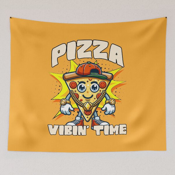 Item preview, Pizza Vibin' Time designed and sold by RockBeeDesigns.