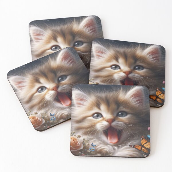 Item preview, Feline Joy Among the Flowers. designed and sold by Fredceri01.