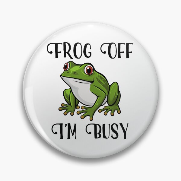 Item preview, Frog Off. I'm Busy designed and sold by Angry Swan Designs.