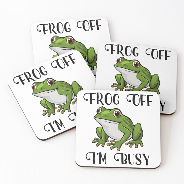 Item preview, Frog Off. I'm Busy designed and sold by Angry Swan Designs.