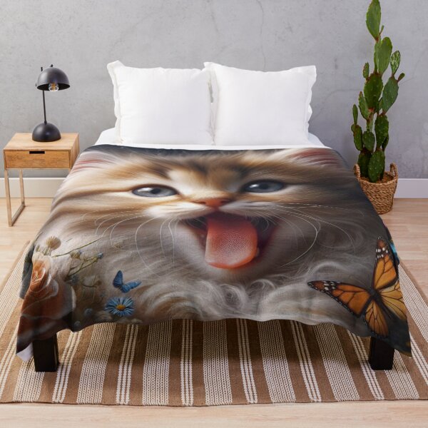 Item preview, Feline Joy Among the Flowers. designed and sold by Fredceri01.