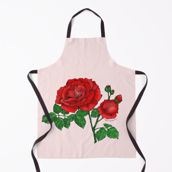 Item preview, Bright Red Globular Rose Bloom Full 26-40 Petals In 3+ Rows designed and sold by Rachael Taylor.