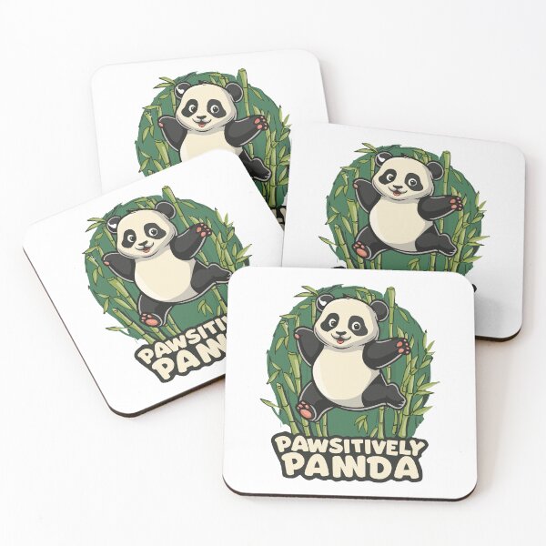 Item preview, Kawaii Panda with Bamboo, Pawsitively Panda Classic T-shirt, Black and White - Playful Whimsy Panda T-shirt designed and sold by Shalinistudio.