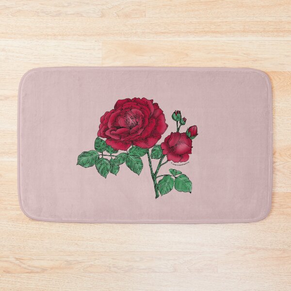 Item preview, Dark Red Globular Rose Bloom Full 26-40 Petals In 3+ Rows designed and sold by Rachael Taylor.
