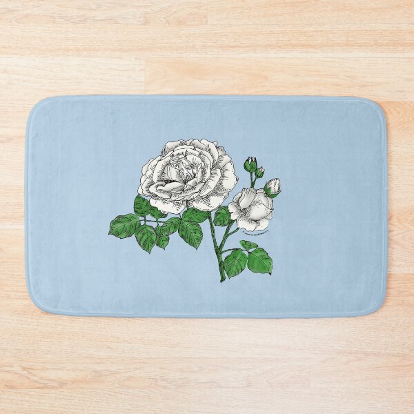 Item preview, White Globular Rose Bloom Full 26-40 Petals In 3+ Rows designed and sold by Rachael Taylor.