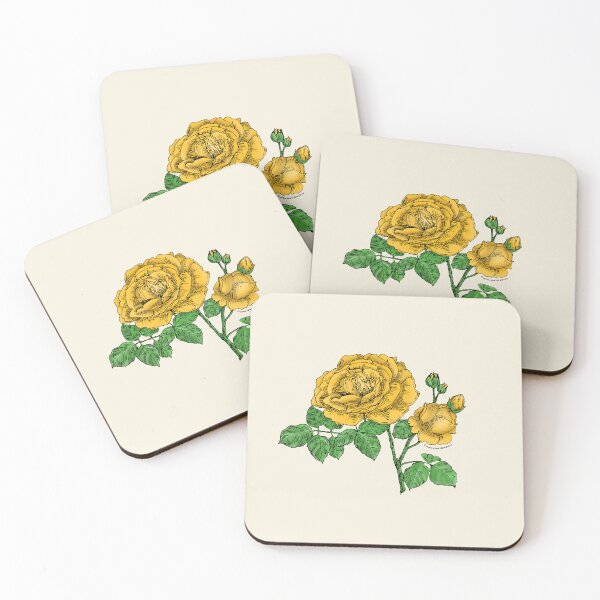 Item preview, Yellow Globular Rose Bloom Full 26-40 Petals In 3+ Rows designed and sold by Rachael Taylor.