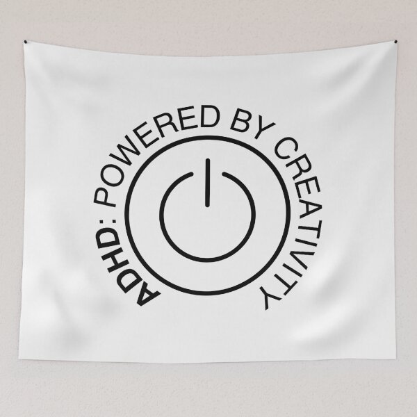 Item preview, ADHD: Powered By Creativity designed and sold by Starving  Artist.