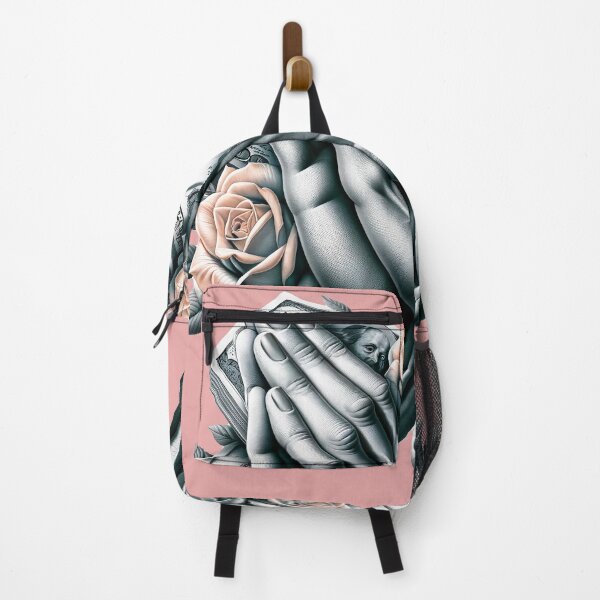 Item preview, Roses & Resilience Contrasting Elegance Art Print designed and sold by WickedAI.