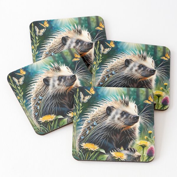 Item preview, Springtime porcupine designed and sold by Lilsilverfish.