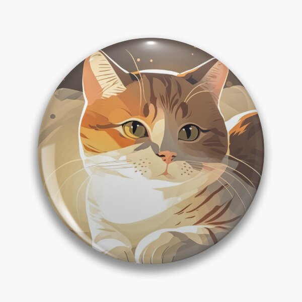 Item preview, Yellow tabby cat lying down and playing designed and sold by minstudio.