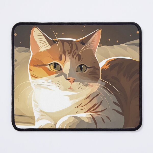 Item preview, Yellow tabby cat lying down and playing designed and sold by minstudio.