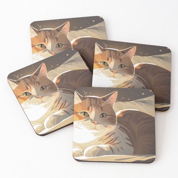 Item preview, Yellow tabby cat lying down and playing designed and sold by minstudio.