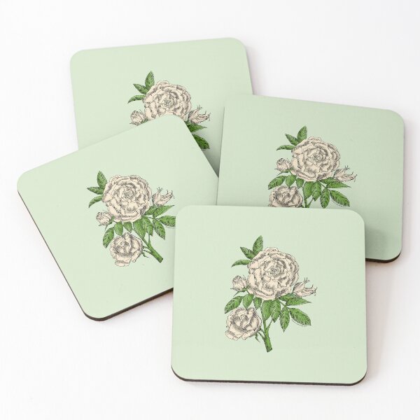 Item preview, Cream Globular Rose Bloom Double 16-25 Petals In 3+ Rows designed and sold by zenithcreative.
