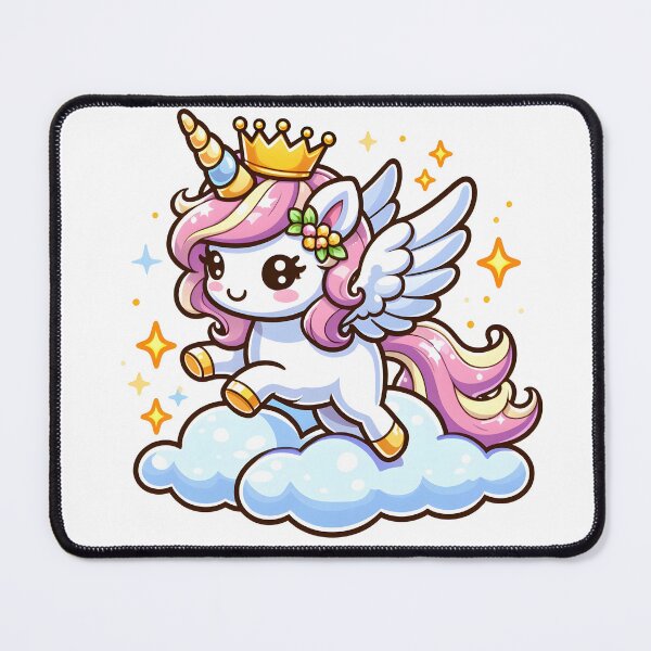 Item preview, Kawaii Adorable Unicorn: A Golden Tiara designed and sold by CanvasCutie.