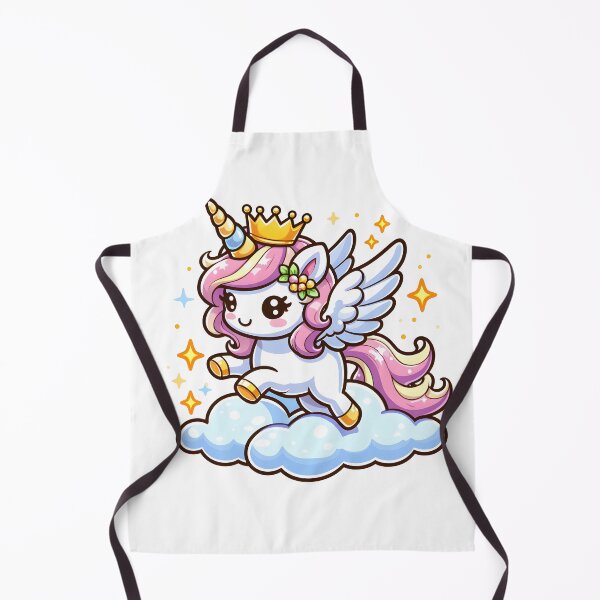 Item preview, Kawaii Adorable Unicorn: A Golden Tiara designed and sold by CanvasCutie.