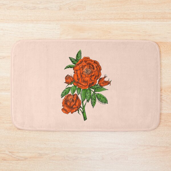 Item preview, Orange Globular Rose Bloom Double 16-25 Petals In 3+ Rows designed and sold by Rachael Taylor.