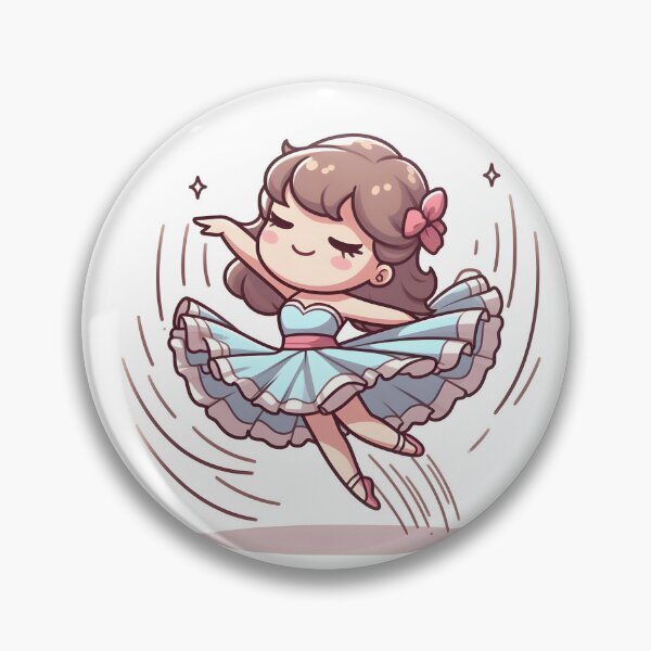 Item preview, Kawaii Dancer With Frilly Skirt designed and sold by CanvasCutie.