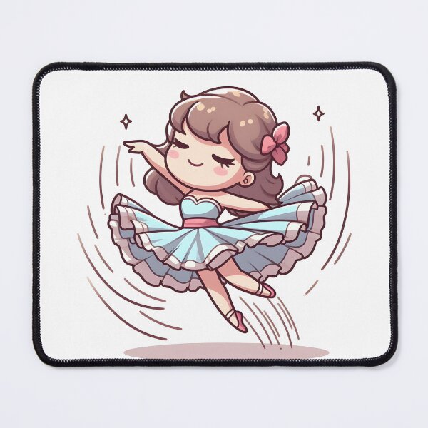Item preview, Kawaii Dancer With Frilly Skirt designed and sold by CanvasCutie.