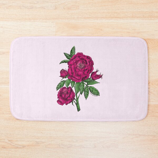 Item preview, Deep Pink Globular Rose Bloom Double 16-25 Petals In 3+ Rows designed and sold by Rachael Taylor.