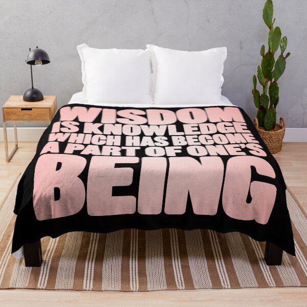 Item preview, Wisdom is knowledge which has become a part of one's being. v.2 designed and sold by x1brett.